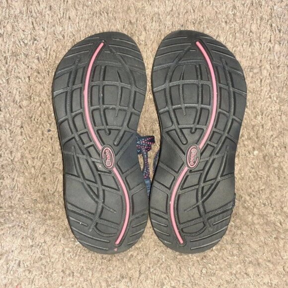 CHACO ZX/1-Ecotread Sandal-Navy Sport Strappy Water Hiking Trail-Sz 6-Near Mint - Picture 7 of 7